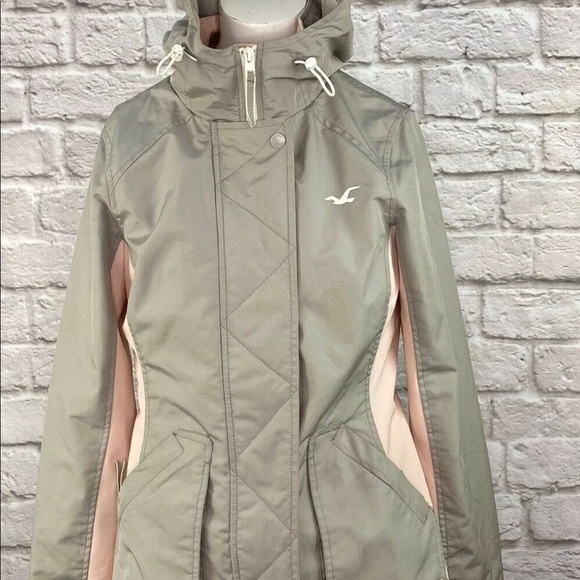 Hollister Women's All Weather Jacket Pink wHood S - Picture 7 of 8